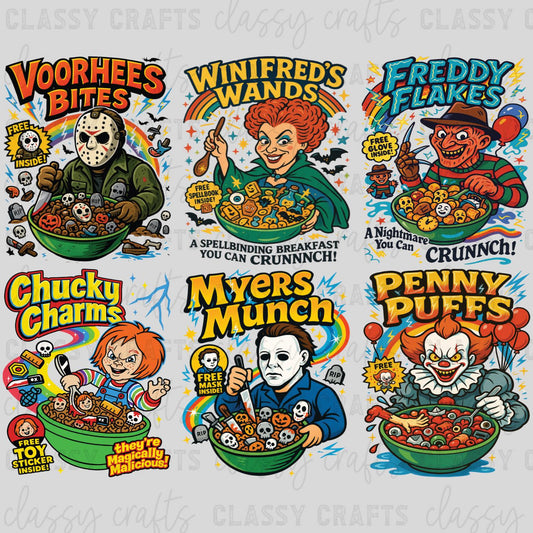 Cereal Halloween - 30x24 - PREMADE GANG SHEET