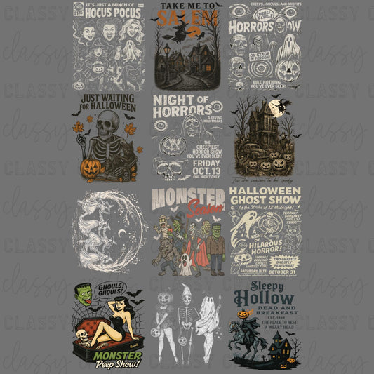 Vintage Halloween - 30x48 - PREMADE GANG SHEET