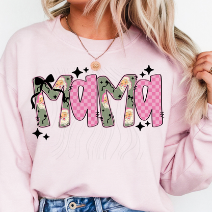 Pink Santa Transfer** TWO PART DESIGN*SOLD SEPARATELY**