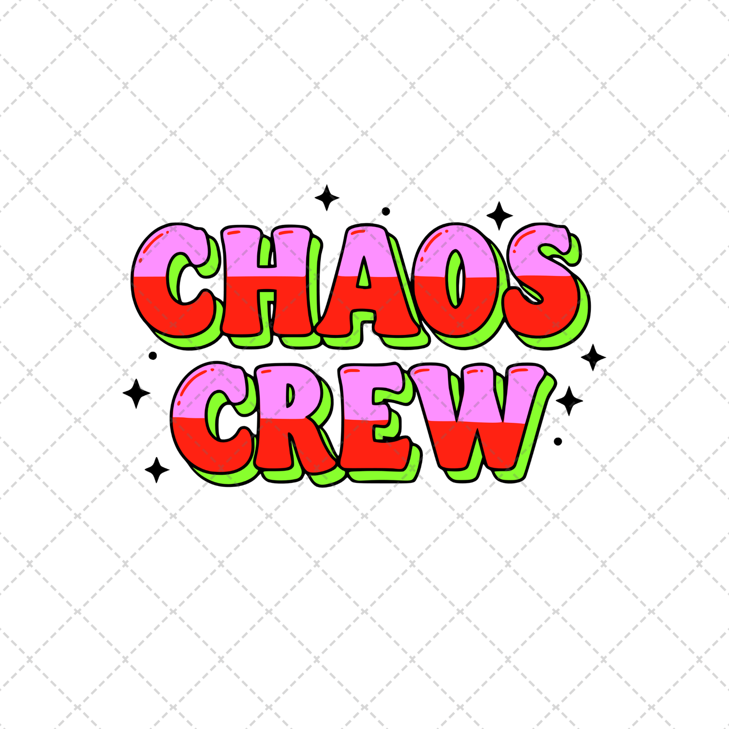 Chaos Crew Pink Transfer