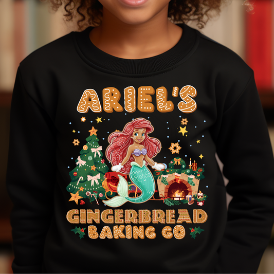 Mermaid Princess Gingerbread Transfer