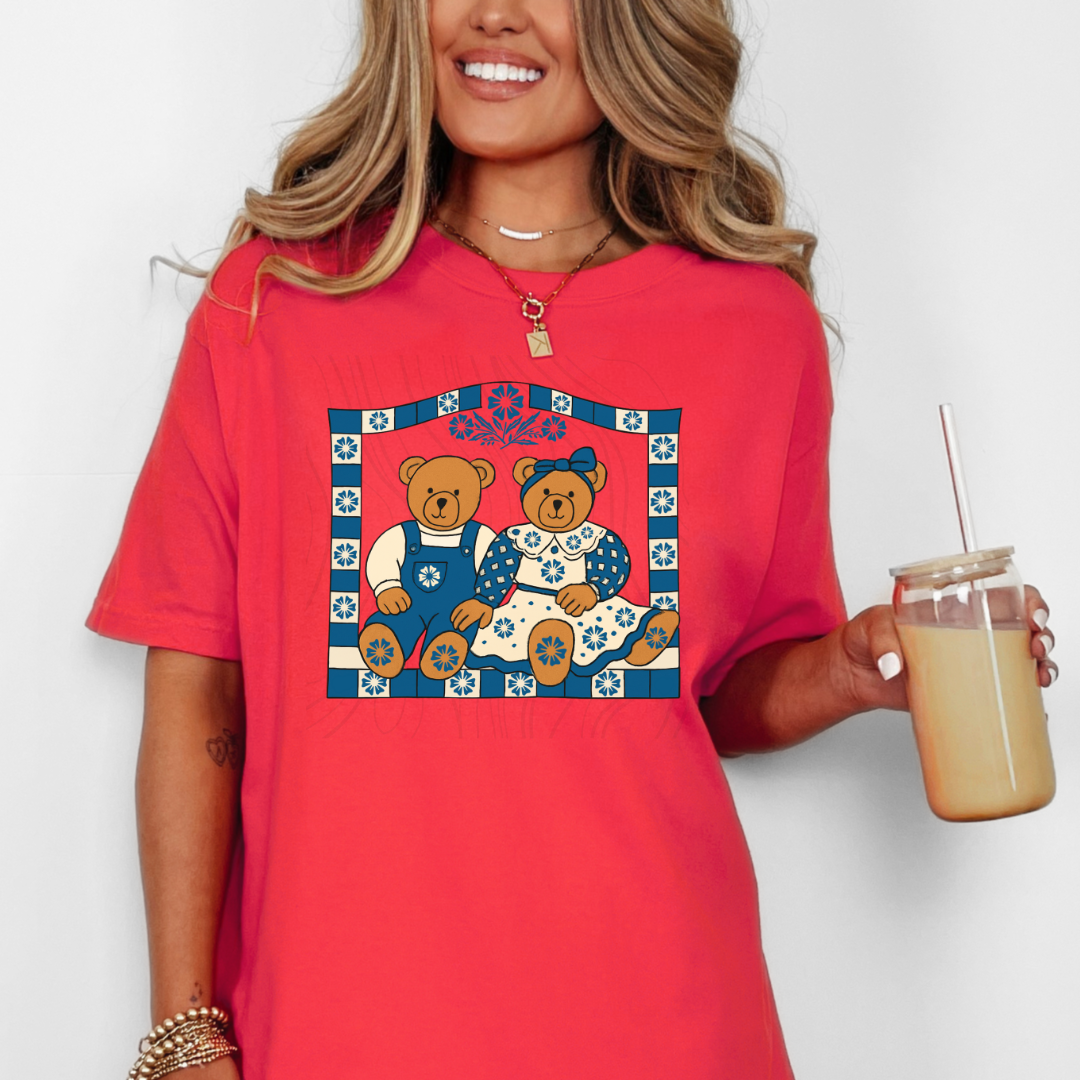 Cornflower Bears Transfer