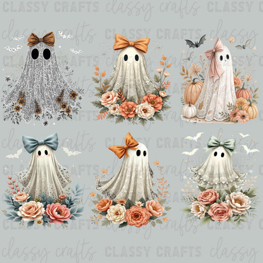 Coquette Lace Ghost 30x24 - PREMADE GANG SHEET