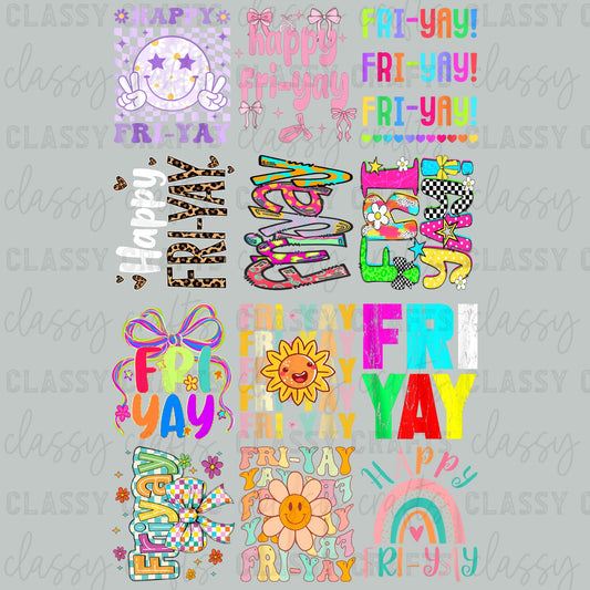 FRIYAY 30x48  - PREMADE GANG SHEET