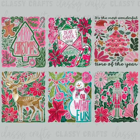 Boho Christmas 30x24 - PREMADE GANG SHEET
