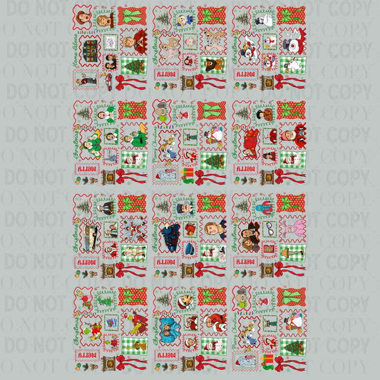 Christmas Movie Stamps 30x48 - PREMADE GANG SHEET