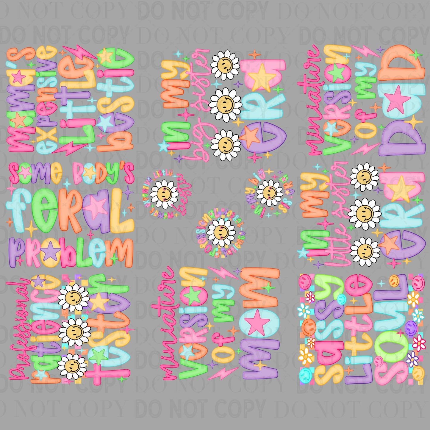 Professional Patience Tester 30x24 - PREMADE GANG SHEET