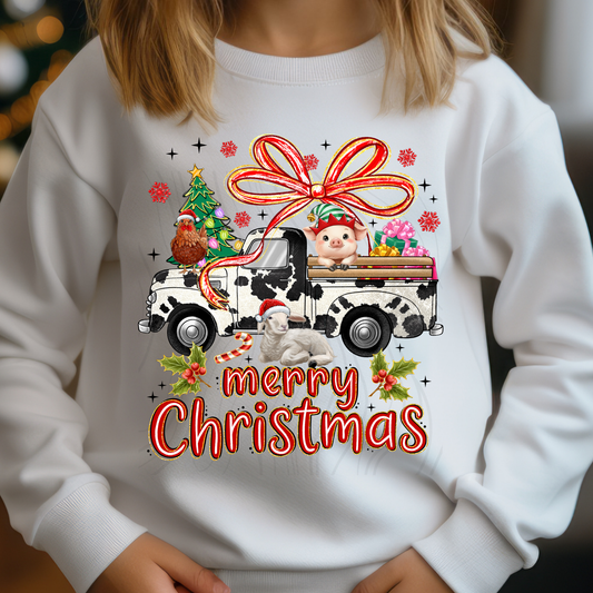 Christmas Farm Animals Truck Transfer**SOLD SEPARATLEY**