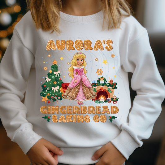 Pink Princess Gingerbread Transfer