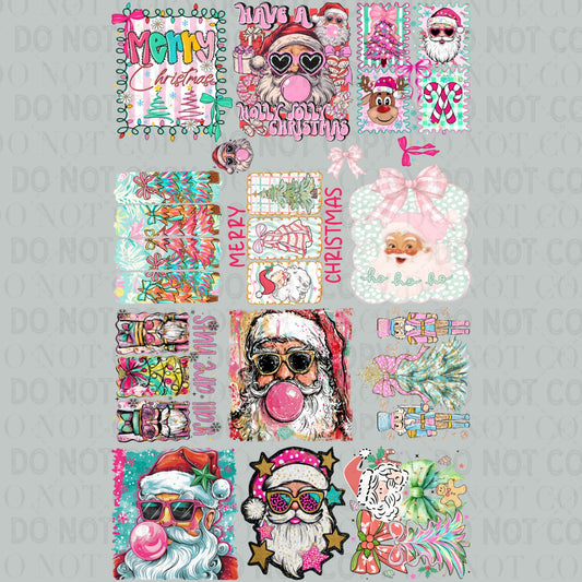 Holly Jolly Christmas 30x48 - PREMADE GANG SHEET