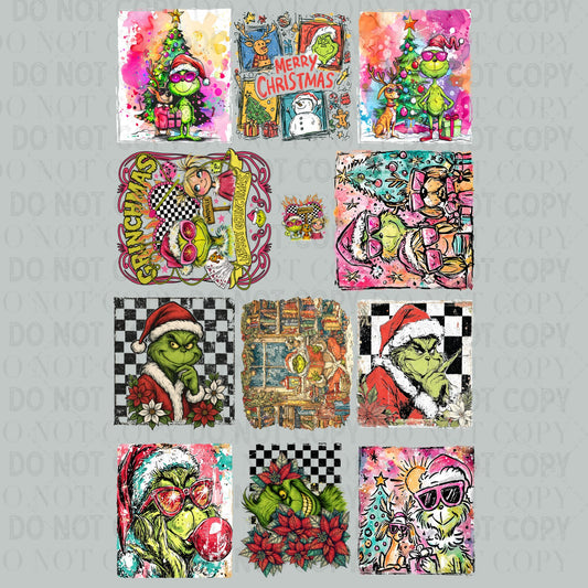Gman Merry Christmas 30x48. - PREMADE GANG SHEET