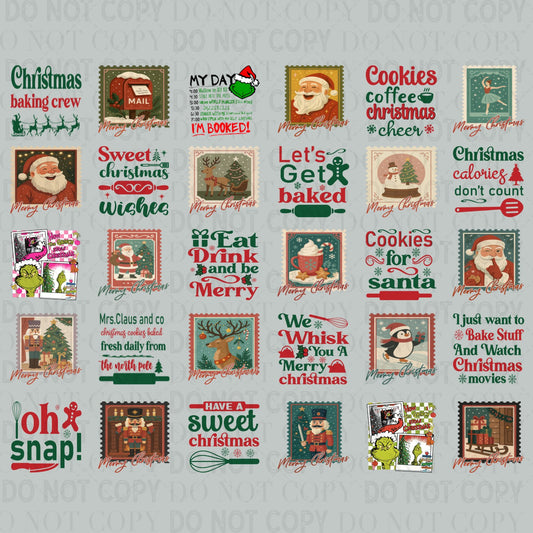 Sweet Christmas Tea Towels 30x24 - PREMADE GANG SHEE