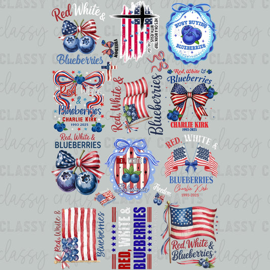 Red, White, & Blueberries 30x48 - PREMADE GANG SHEET