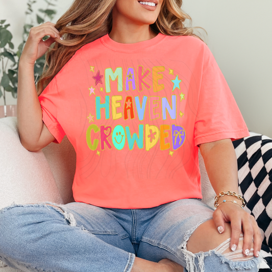 Make Heaven Crowded Glitter Stars Transfer
