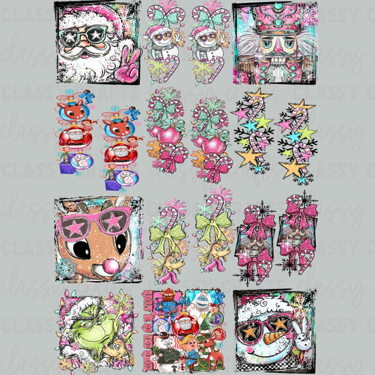 Selfie Christmas 30x48 - PREMADE GANG SHEET