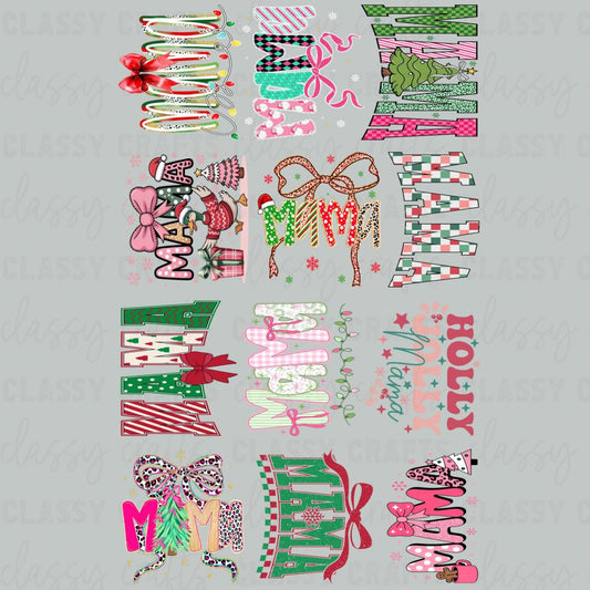 Mama Christmas 2 30x48 - PREMADE GANG SHEET