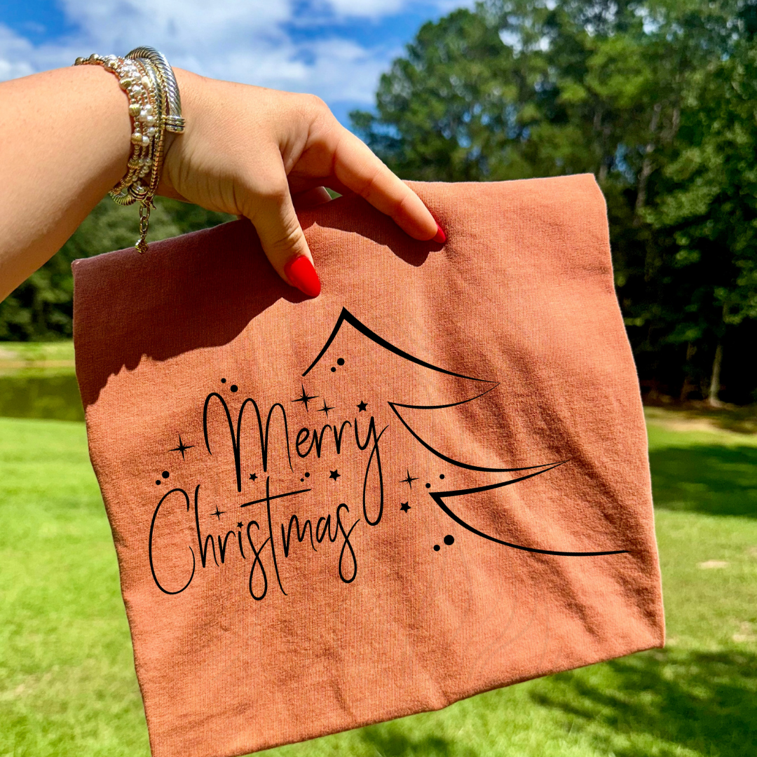 Merry Christmas Black Transfer