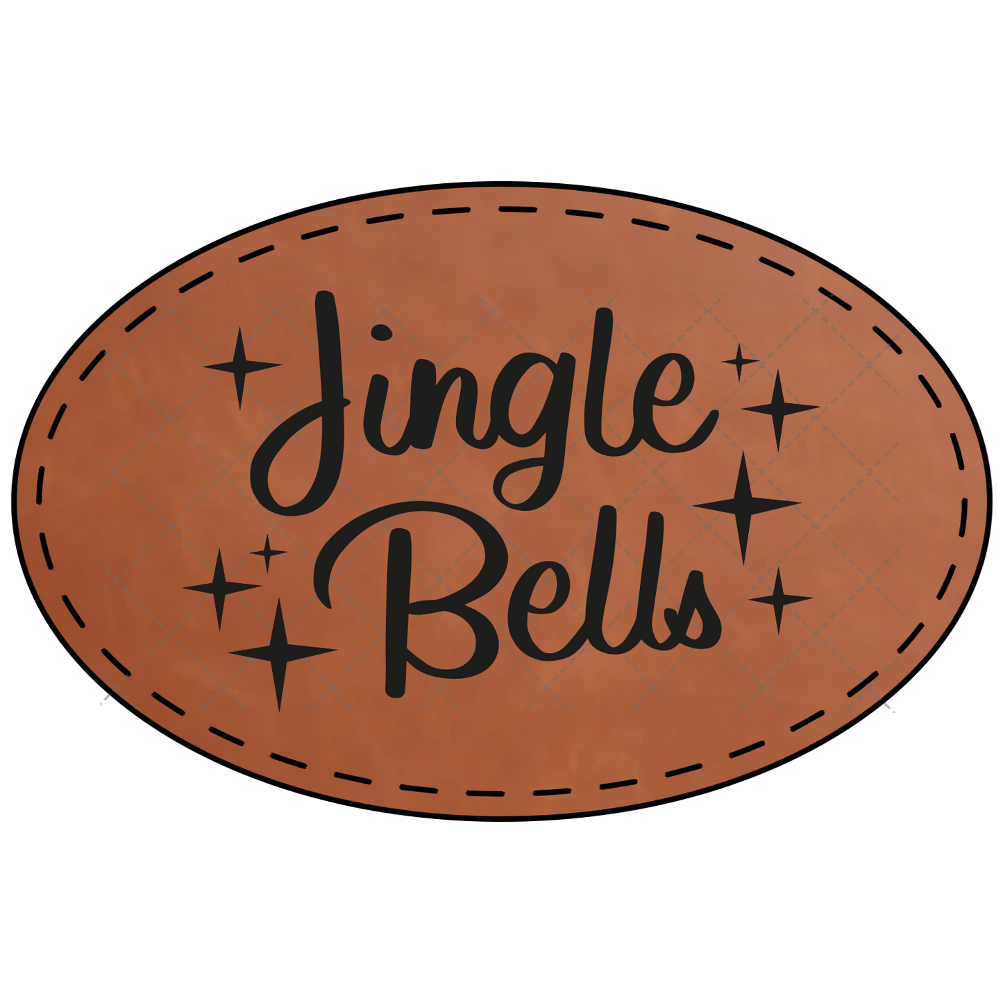 Jingle Bells Leather Patch