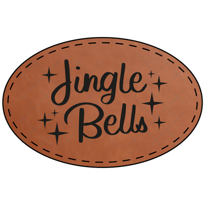 Jingle Bells Leather Patch