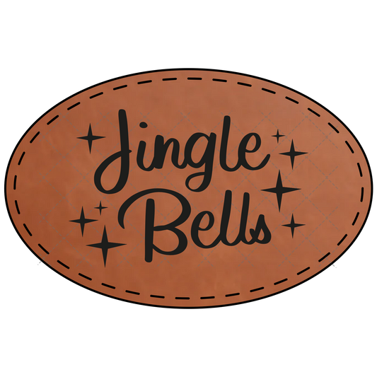 Jingle Bells Leather Patch