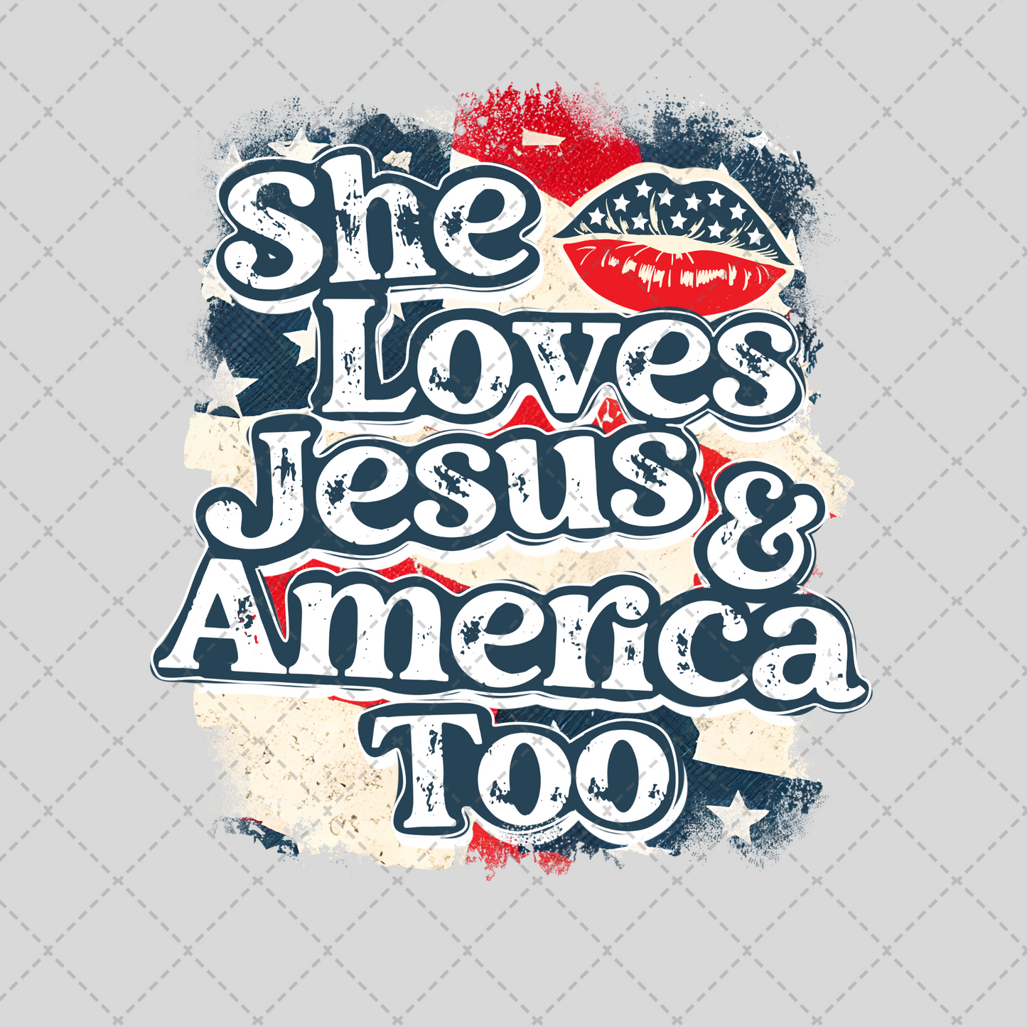 She Loves Jesus & America Too Transfer