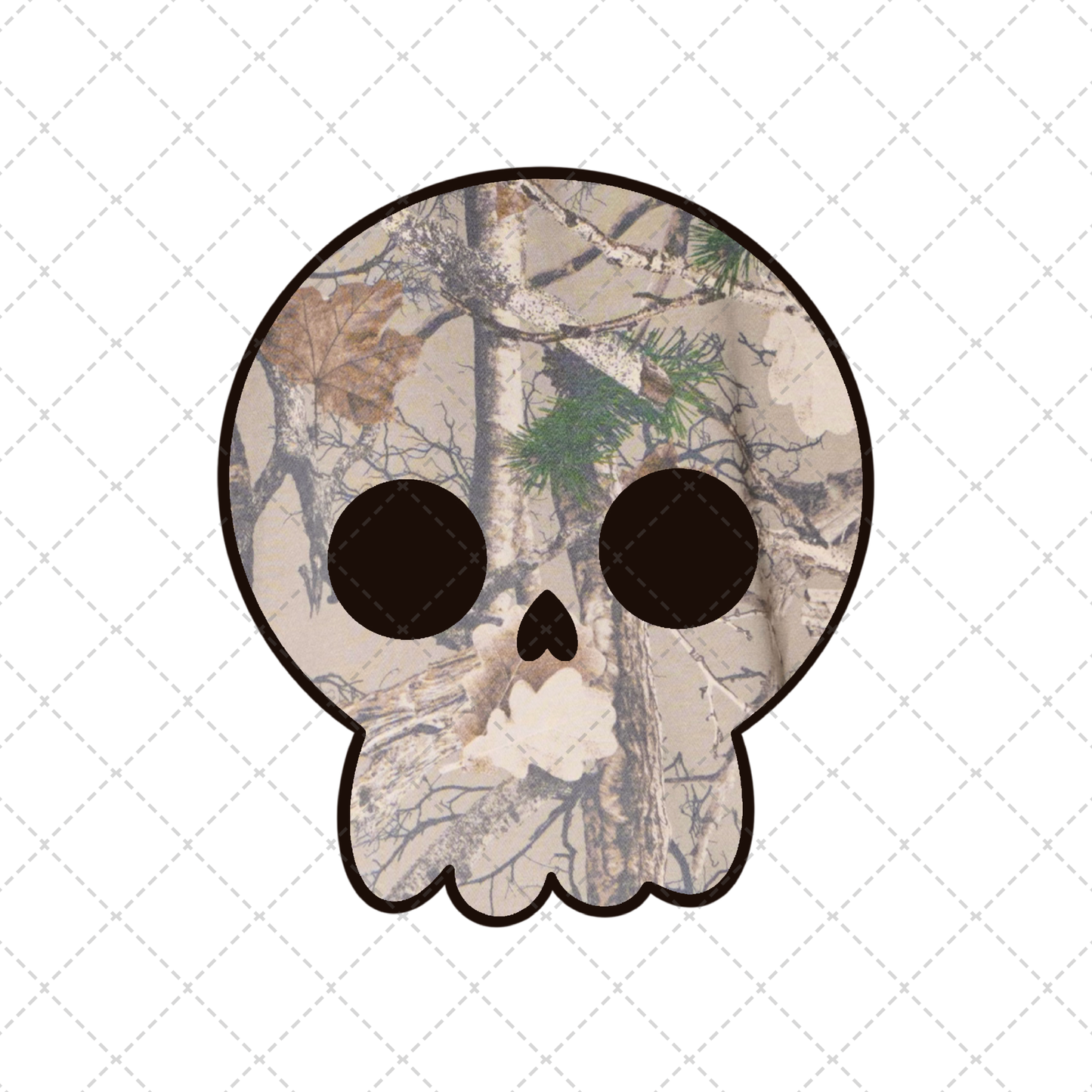 Camo Skull Transfer