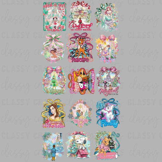 Coquette Magical Place Christmas 30x60 - PRE MADE GANG SHEET