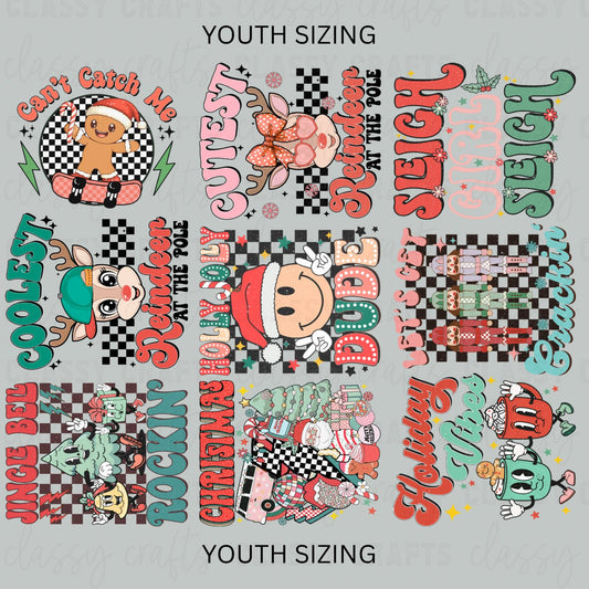 Can't Catch Me Youth Christmas 30x24 - PREMADE GANG SHEET