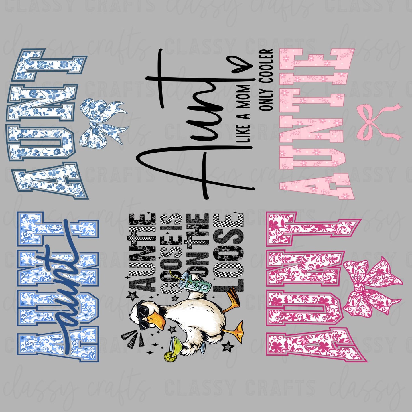 Auntie 30x24 - PREMADE GANG SHEET