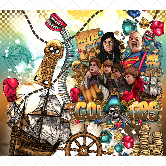 Goonies Tumbler Wrap - Sublimation Transfer