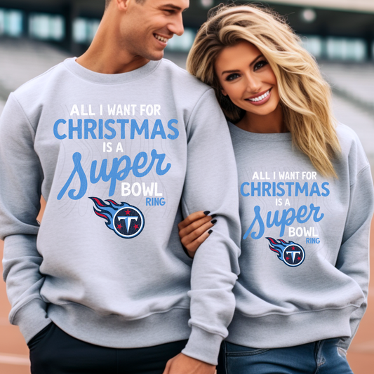 Christmas Super Bowl TT Transfer**SOLD SEPARATELY**