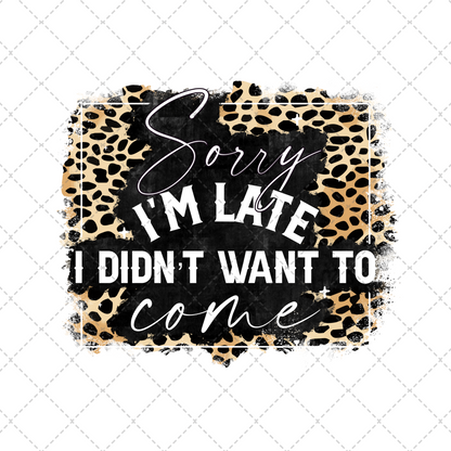 Sorry I'm Sorry Transfer