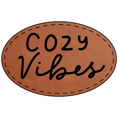Cozy Vibes Leather Patch