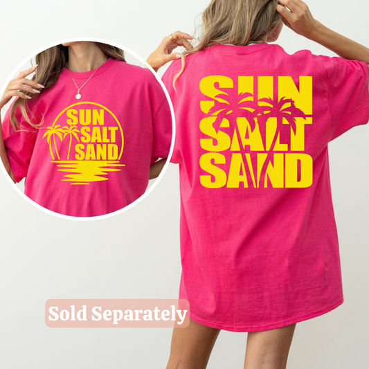 Sun Salt Sand   - SINGLE COLOR - Screen Print Transfer **SOLD SEPARTELY**