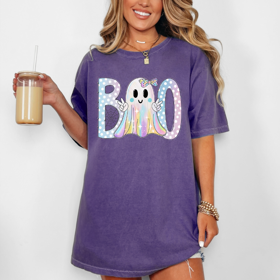 Iridescent Ghost Boo Transfer