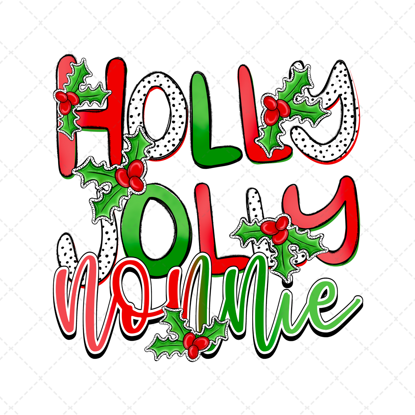 Holly Jolly Nonnie Transfer