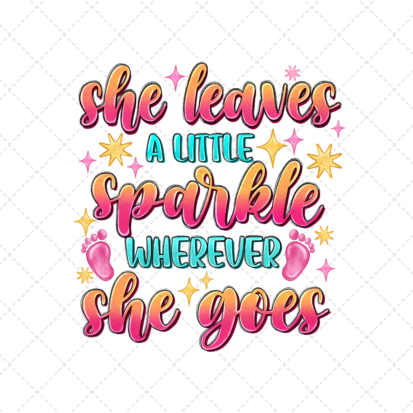 She Leaves A Little Sparkle Transfer