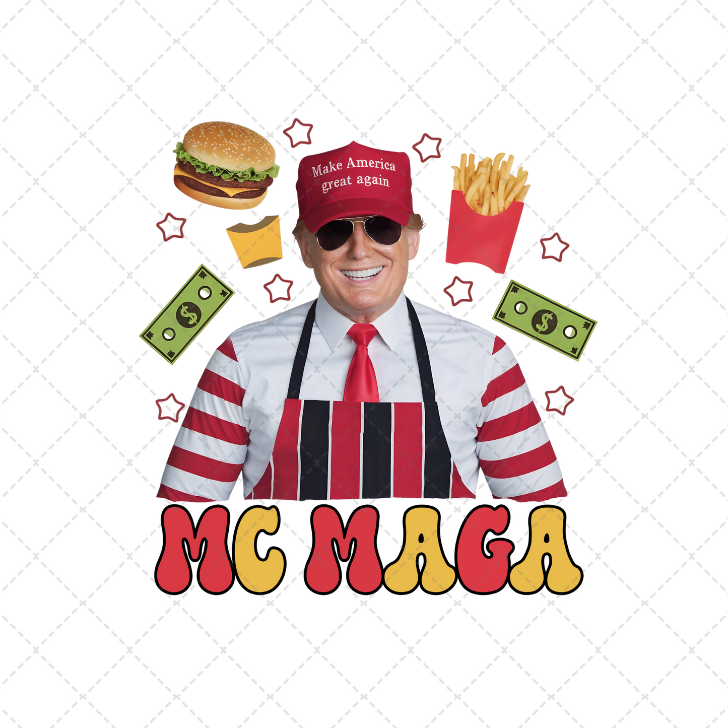 Mc Maga With Hat Transfer