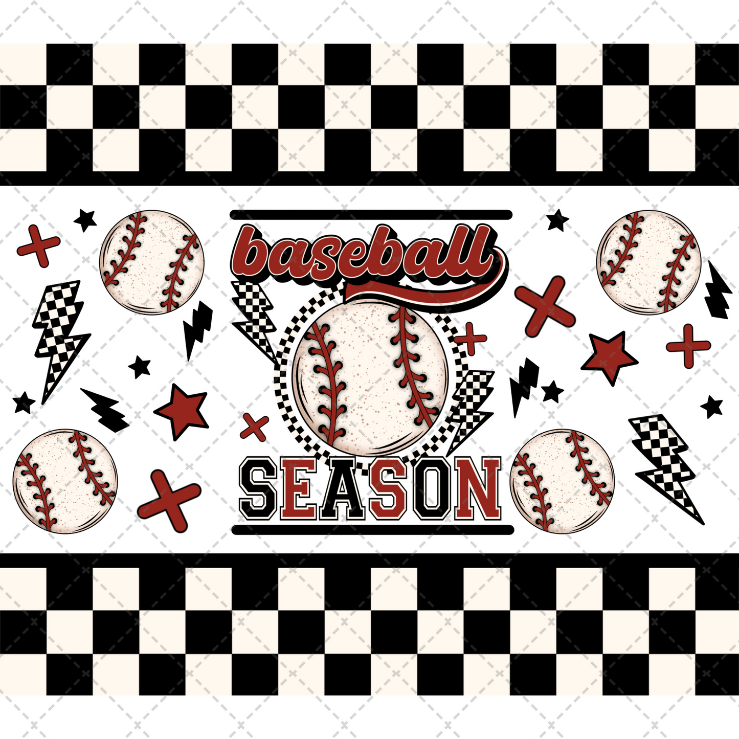 Baseball Season Tumbler Wrap