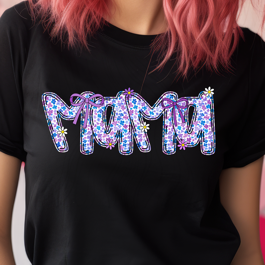 Purple Floral Mama Transfer