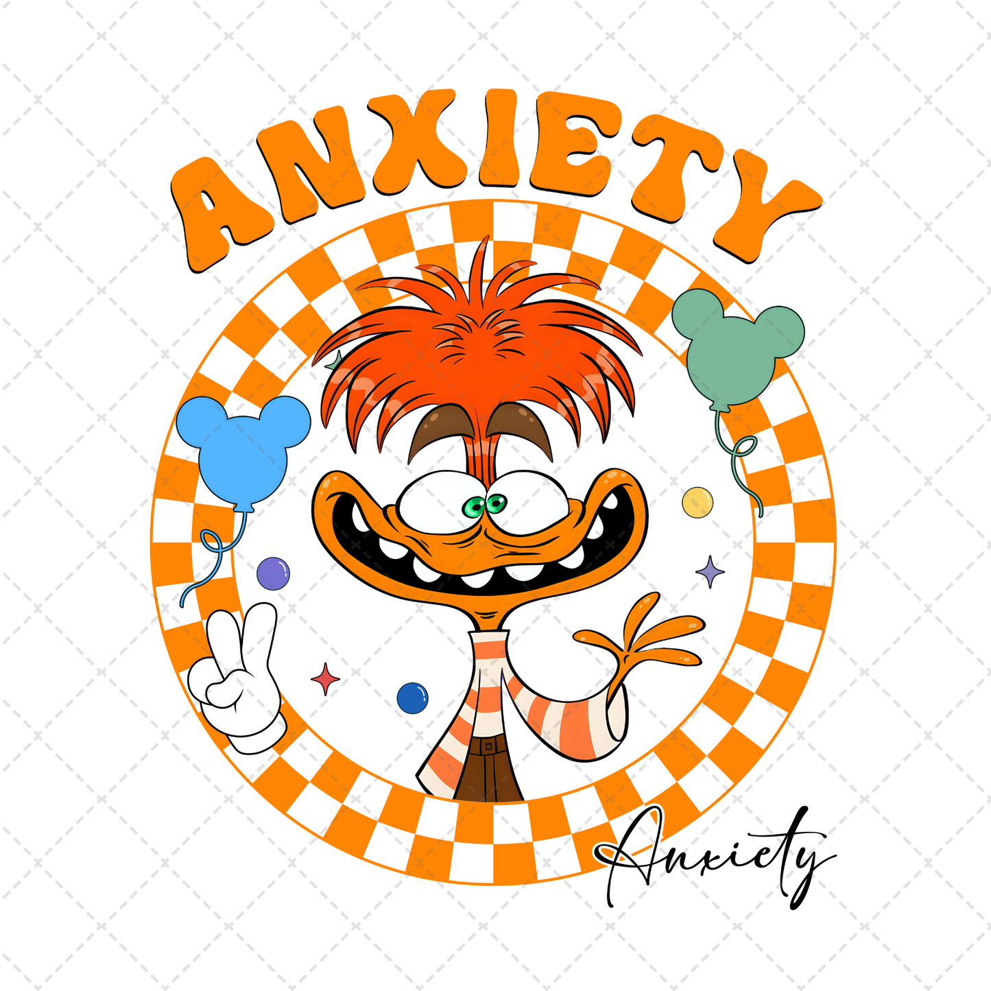 Anxiety Checkered Transfer