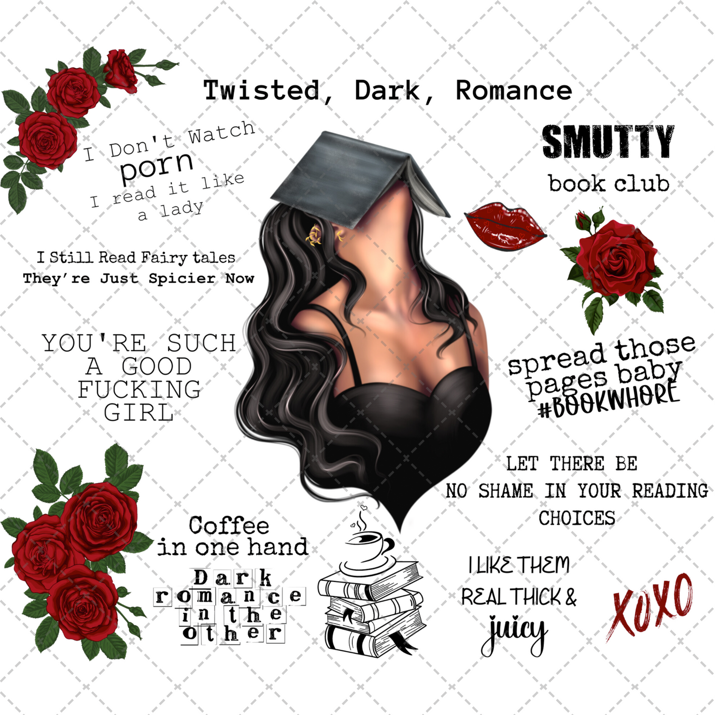 Twisted Dark Romance Tumbler Wrap - Sublimation Transfer