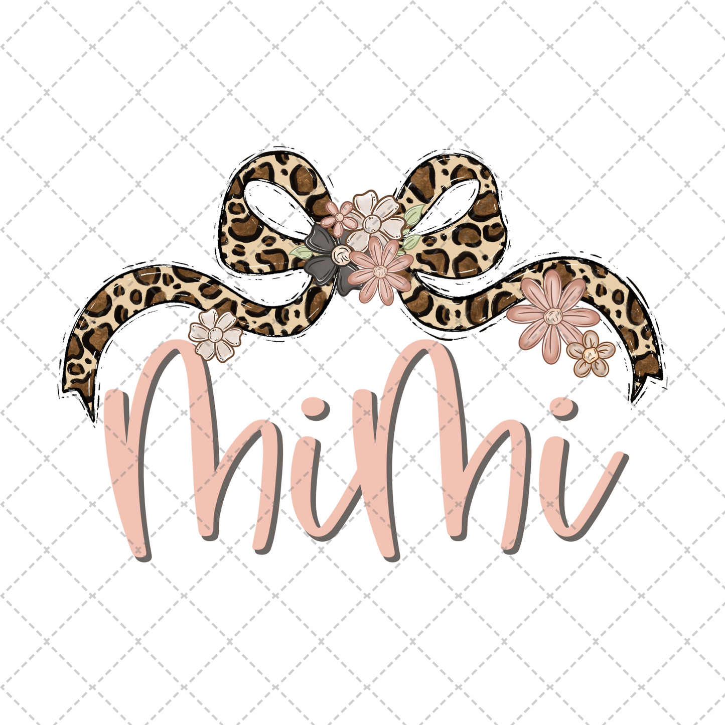 Mimi Leopard Bow Transfer