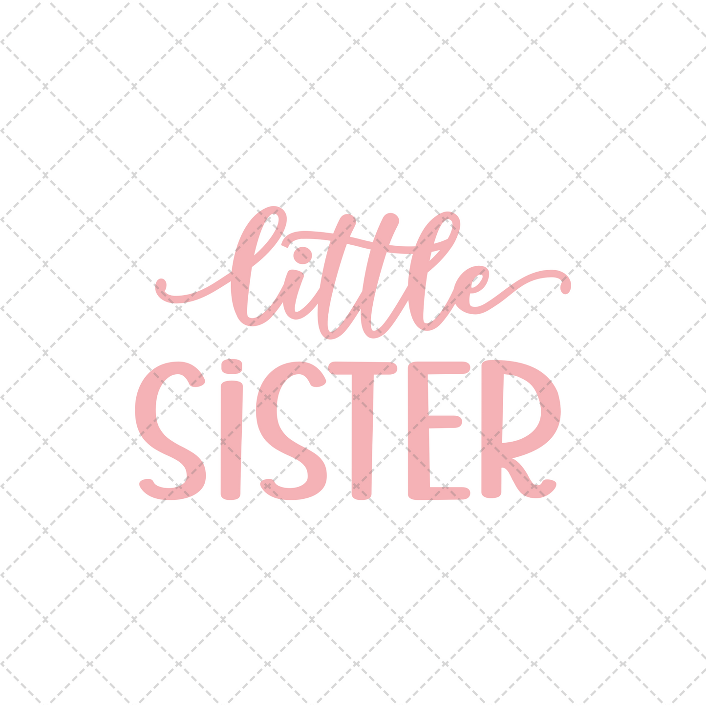 Pink Little Sister Transfer