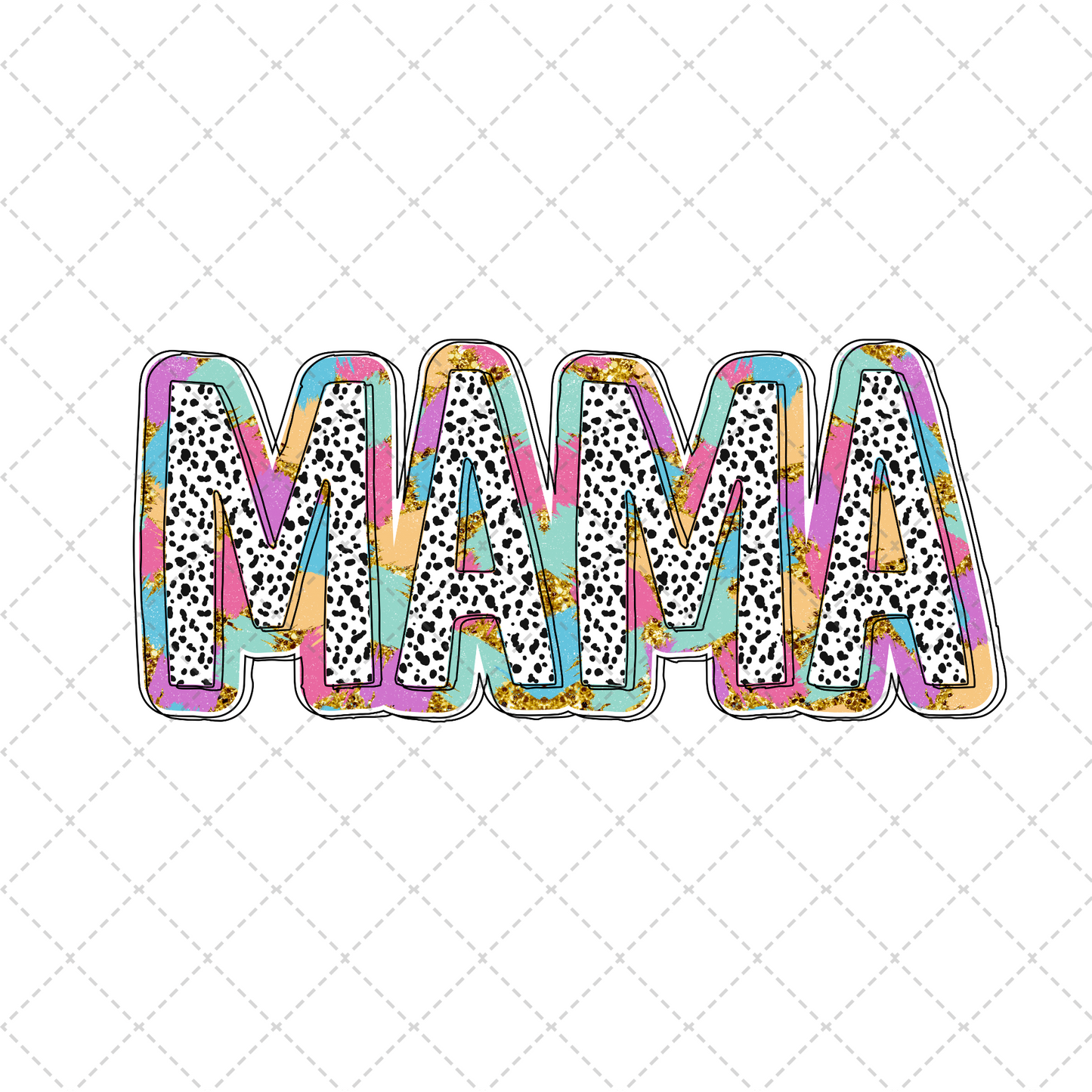 Mama Mini Dotted Transfer