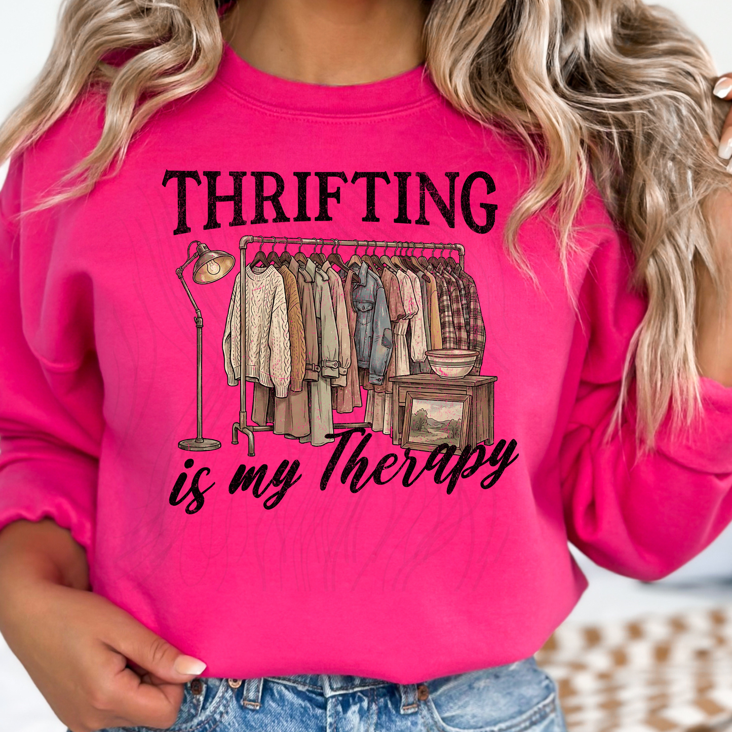 Thrifting Is My Therapy Transfer**Sold Separately**