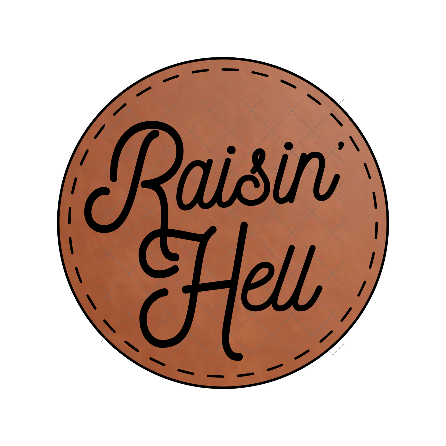 Raisin' Hell Leather Patch
