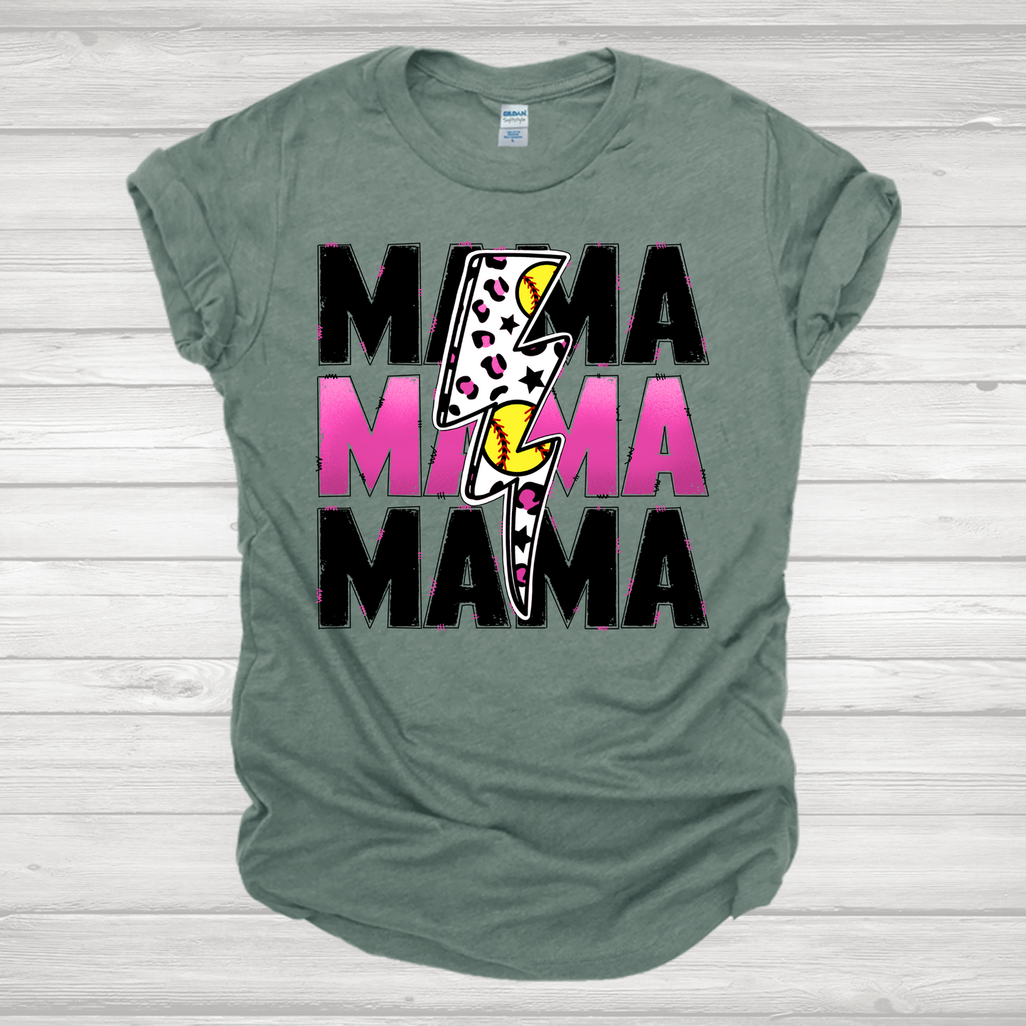 Softball Mama Pink Transfer