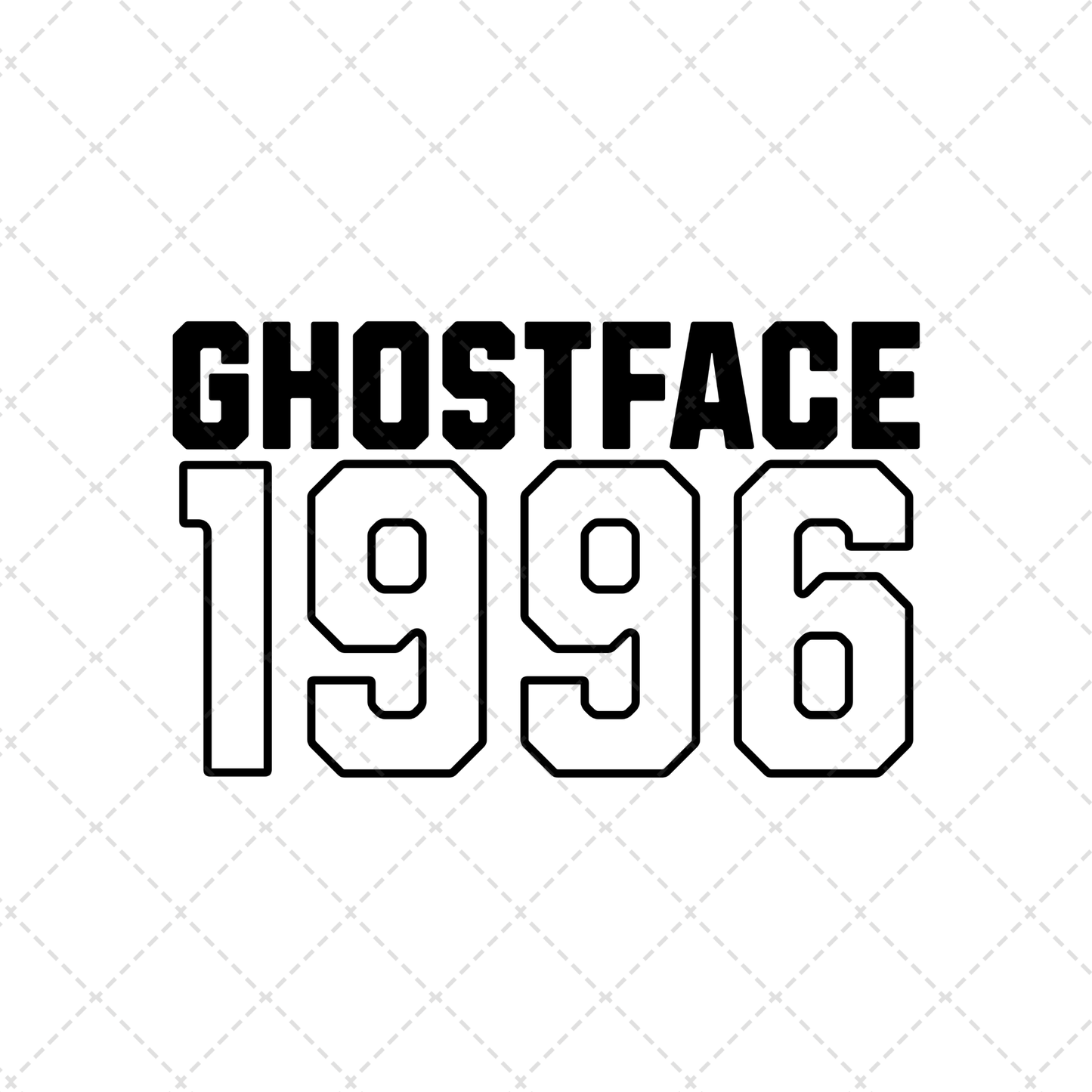 Ghost Face 1996 Transfer **TWO PART* SOLD SEPARATELY**