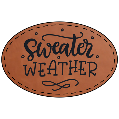 Sweater Weather Leather Patch